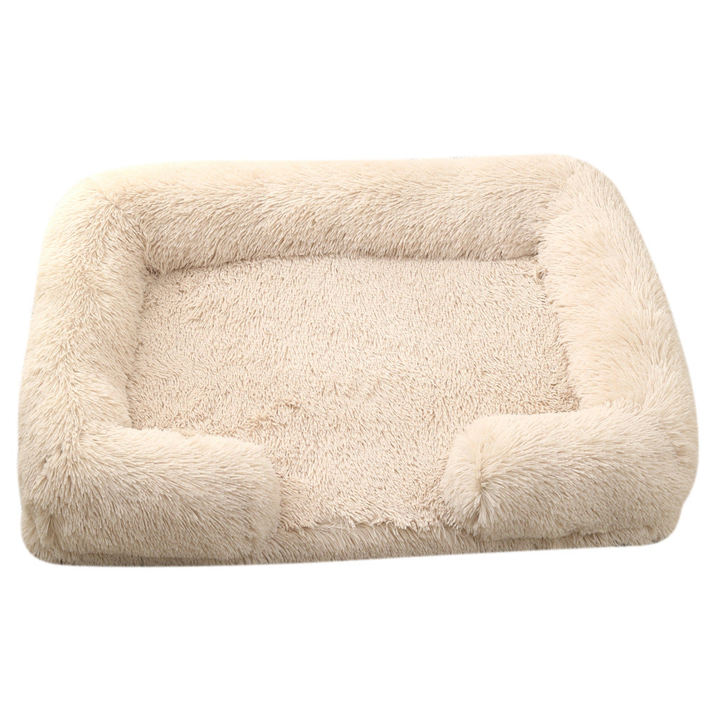 Pet Plush Round Winter Cozy Bed