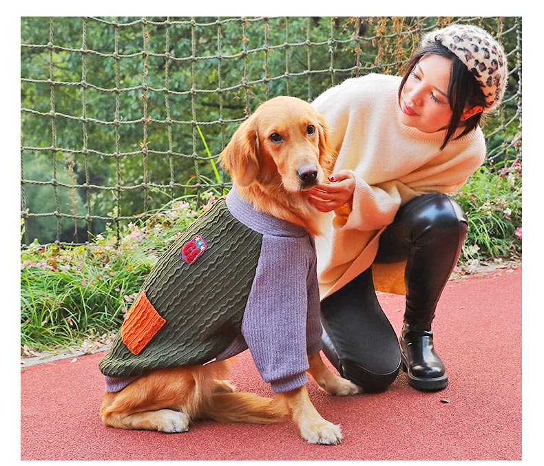 Pet Winter Thickened Sweater Clothing For Large Pets