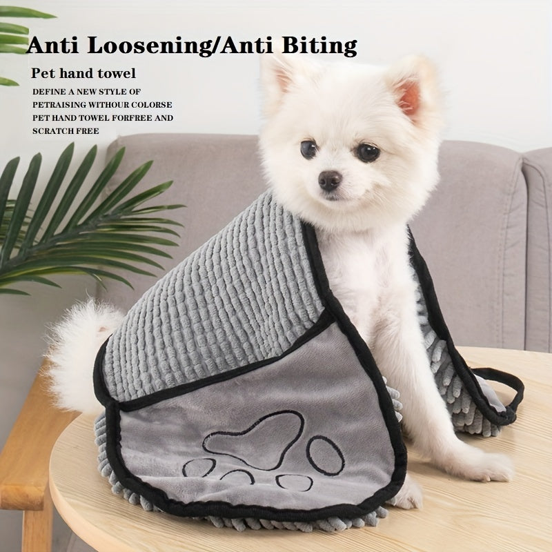 Absorbent Pet Bath Towel Microfiber Quick Drying Hand Pocket Super Absorbent Pet Towel
