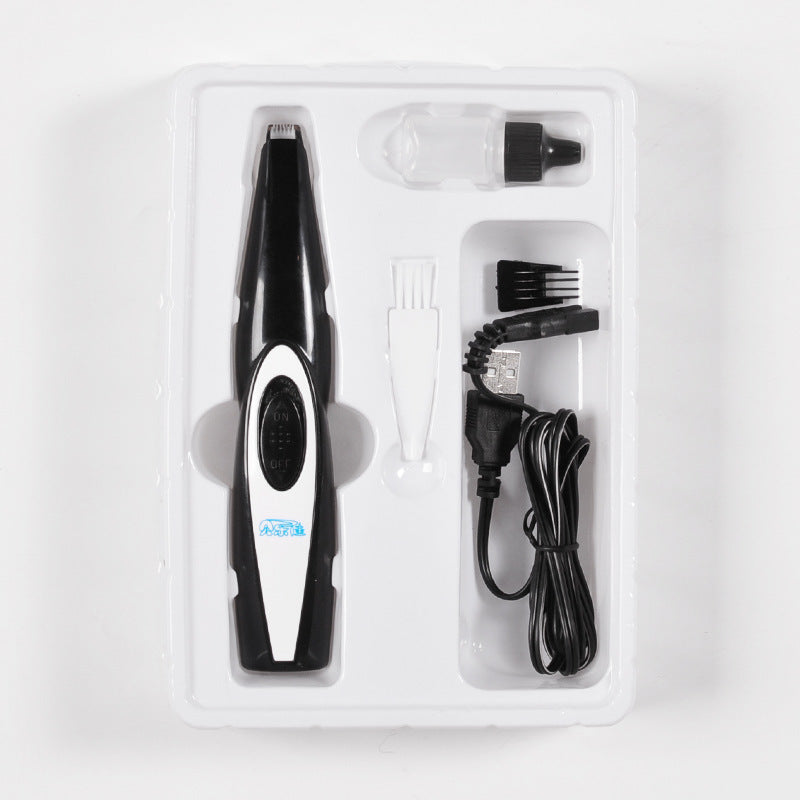 USB Rechargeable Pet Nail Hair Trimmer Grooming Clipper Tool