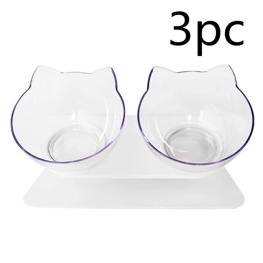 Adjustable Pet Feeding Bowl Elevated Anti-Tumble Design