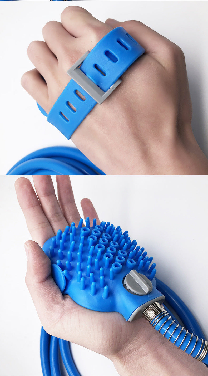 Pet Bathing Gloves Silicone Massage Shower Brush Handheld Bath Tool