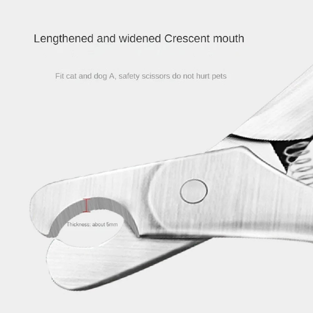 Pet Nail Clipper Stainless Steel Safety Grooming Trimmer