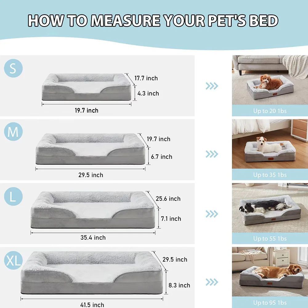 Pet Waterproof Sofa Style Bed Mat With Blanket Nest