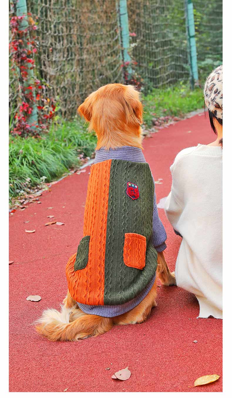 Pet Winter Thickened Sweater Clothing For Large Pets