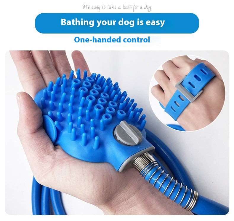 Pet Bathing Gloves Silicone Massage Shower Brush Handheld Bath Tool