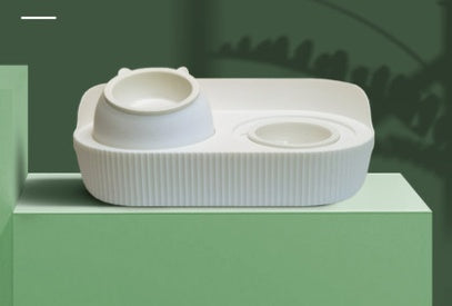 Ceramic Pet Feeding Bowl Cervical Spine Support Design