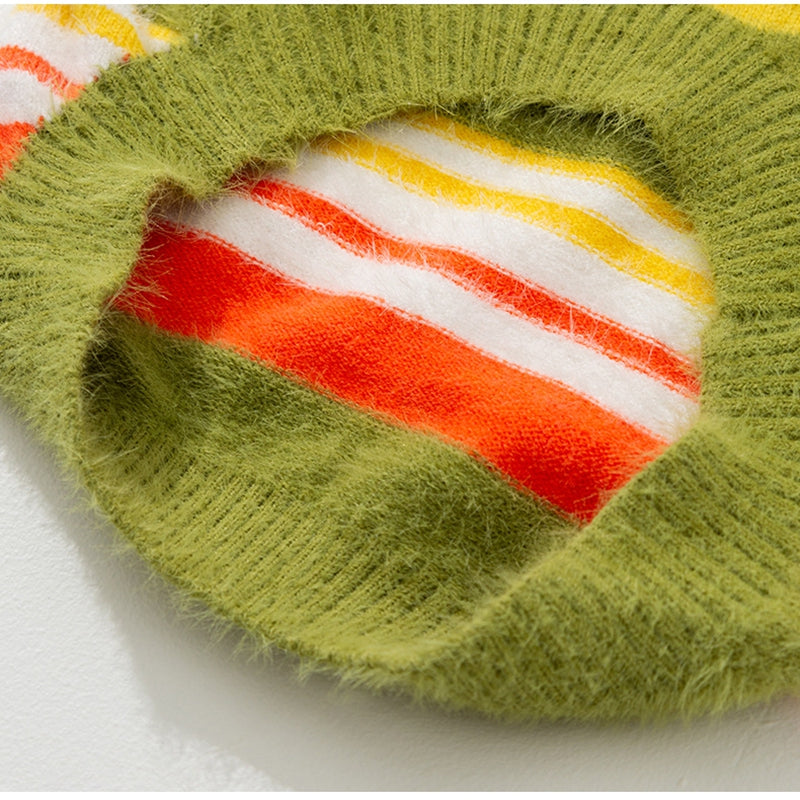 New Pet Autumn Winter Striped Sleeveless Sweater Clothes