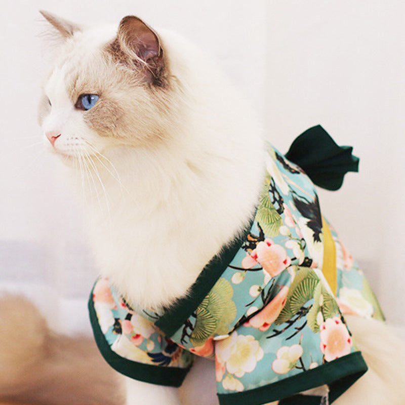 Fashion Kimono Style Pet Decorative Outfit Clothing