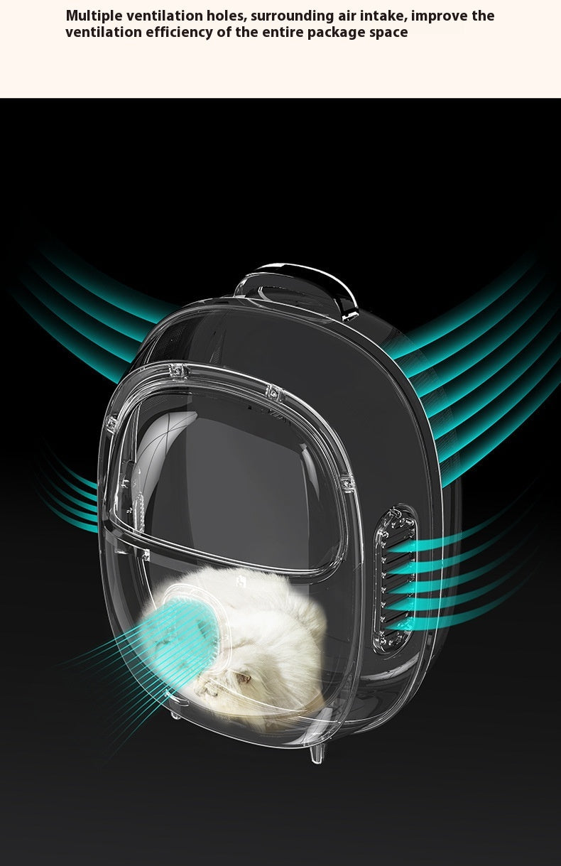 Portable Pet Backpack With Heating System Astronaut Carrier Bag