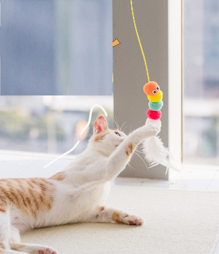 Pet Interactive Rope Mouse Toy Telescopic Hanging Boredom Toy