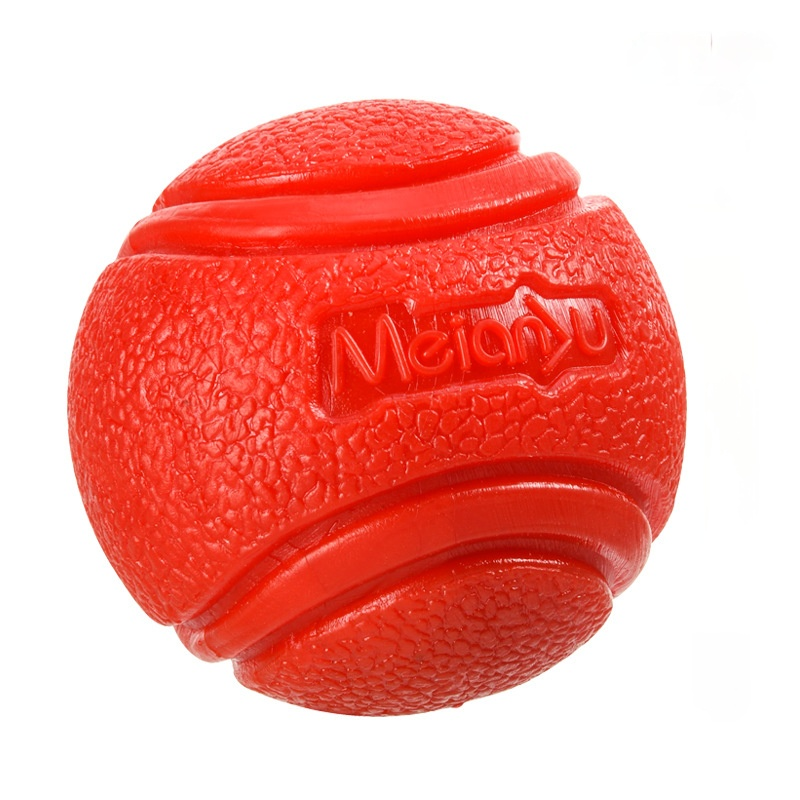Pet Bouncy Rubber Ball Bite Resistant Durable Chew Toy
