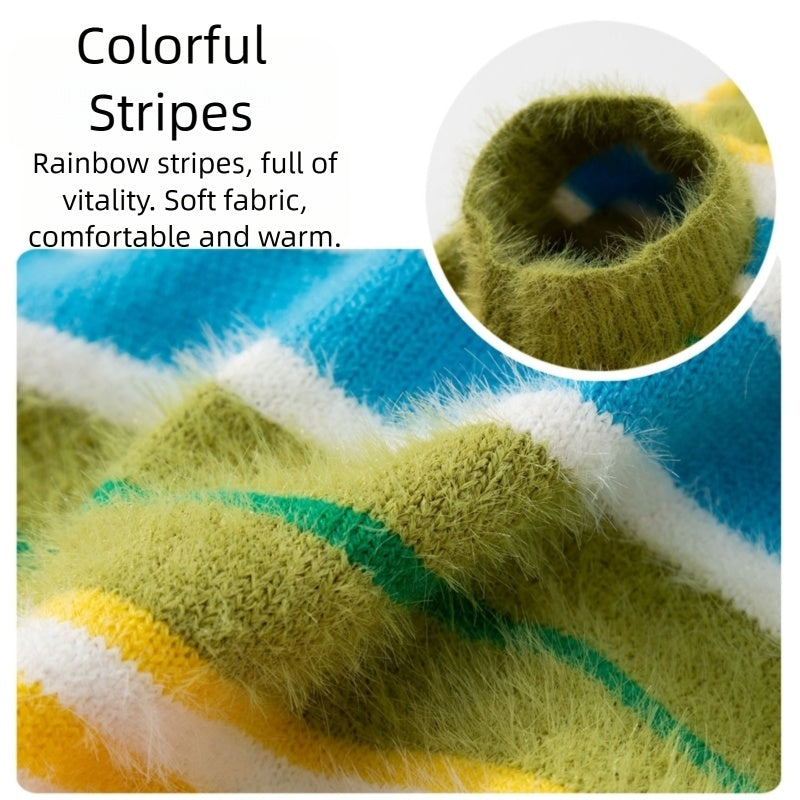 New Pet Autumn Winter Striped Sleeveless Sweater Clothes