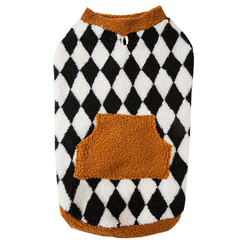 Pet Autumn Winter Fluffy Cotton Padded Jacket Vest Clothes