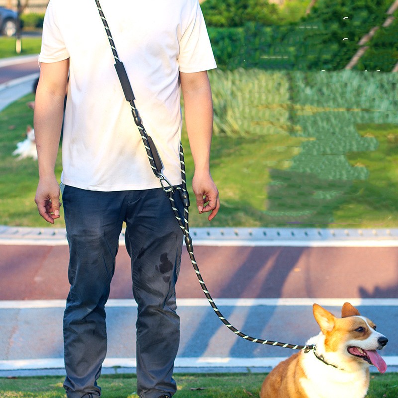 Pet Traction Rope Running Diagonal Span Leash System