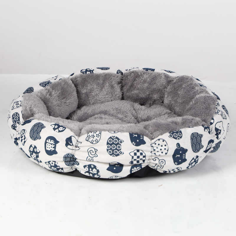 Pet Calming Donut Fluffy Round Cozy Bed