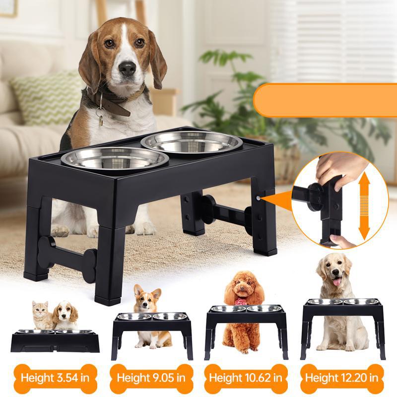 Pet Lifting Feeding Bowl Neck Support Anti-Tumble Design