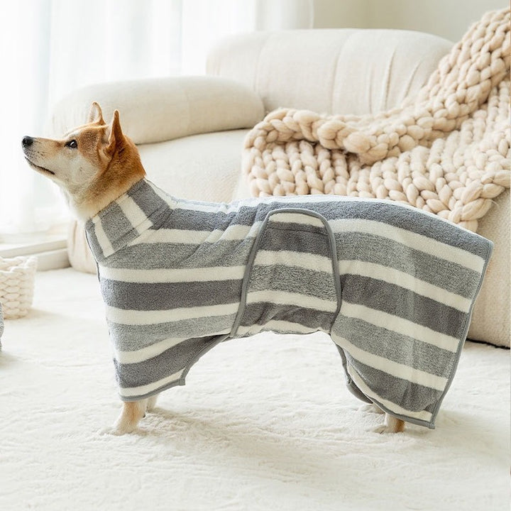 Pet Bathrobe Absorbent Bathing Towel Apparel