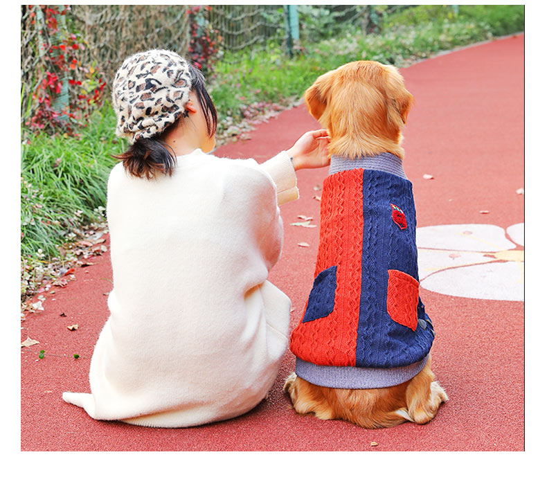 Pet Winter Thickened Sweater Clothing For Large Pets