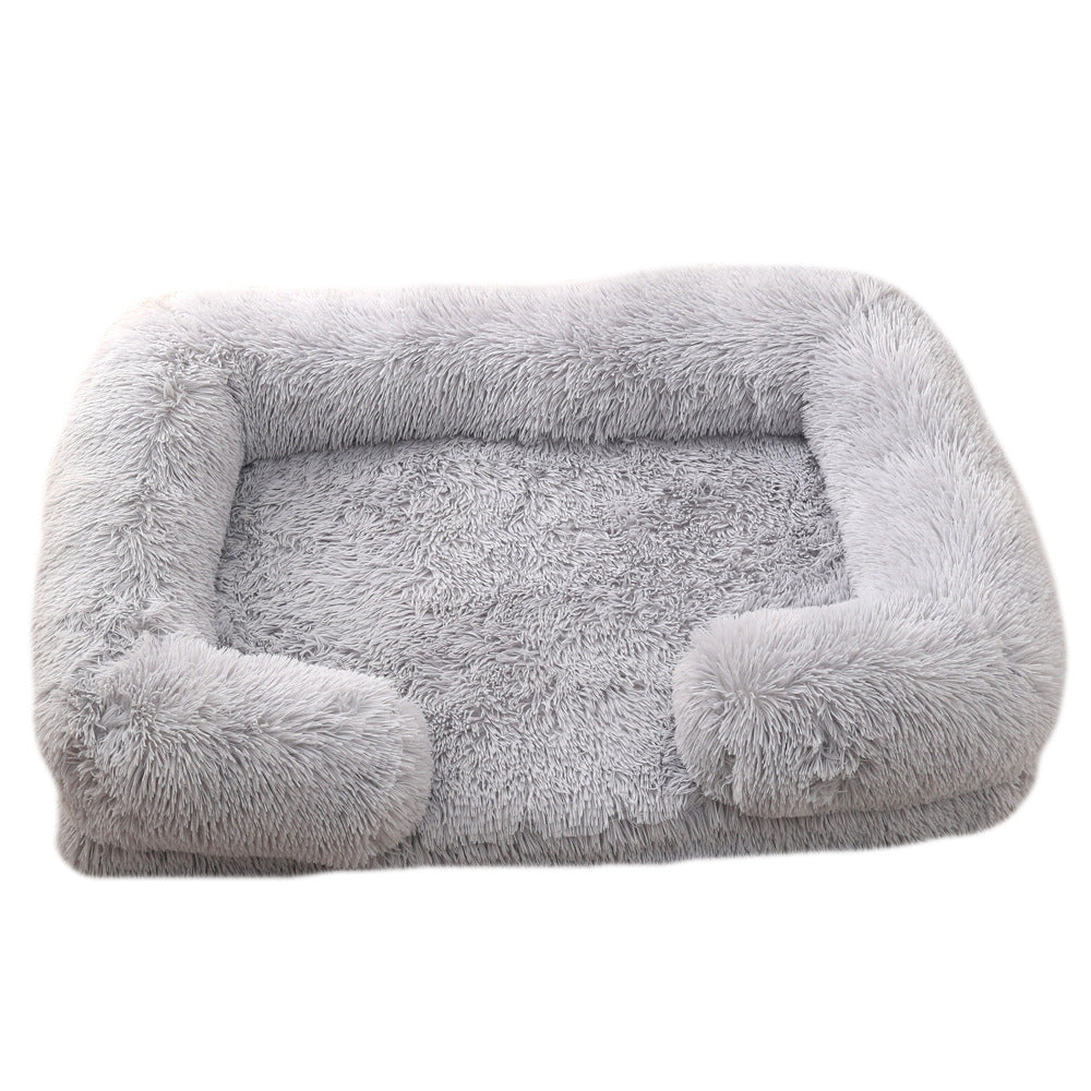 Pet Plush Round Winter Cozy Bed