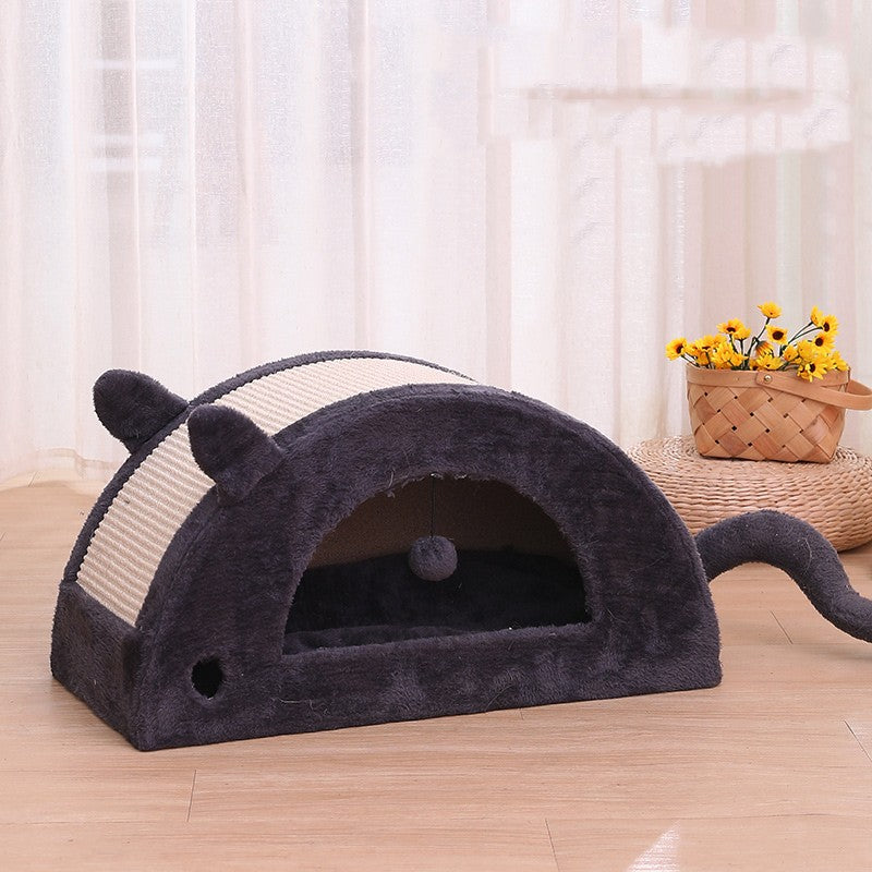 Pet Large Warm Cozy Fleece Nest Bed House