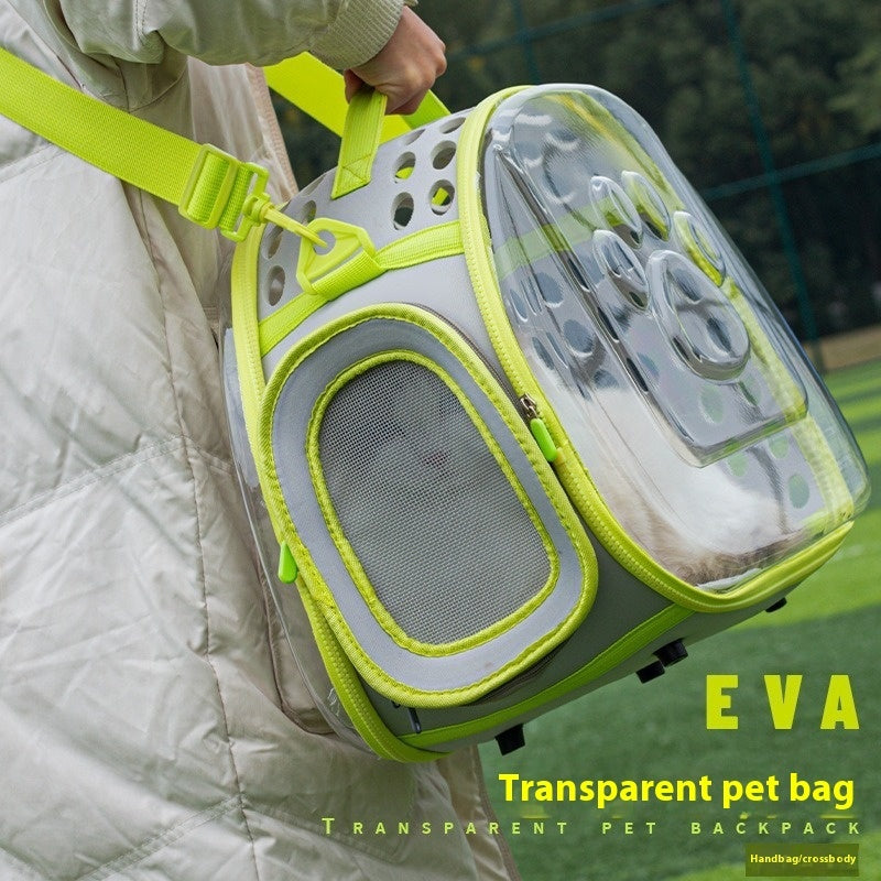 Transparent Space Capsule Pet Backpack Carrier