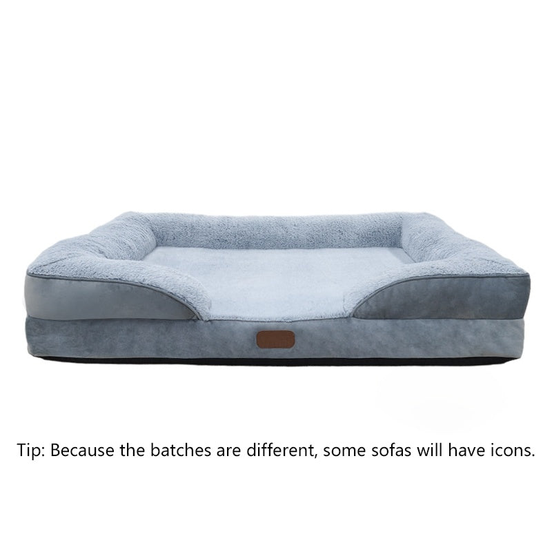 Pet Waterproof Sofa Style Bed Mat With Blanket Nest