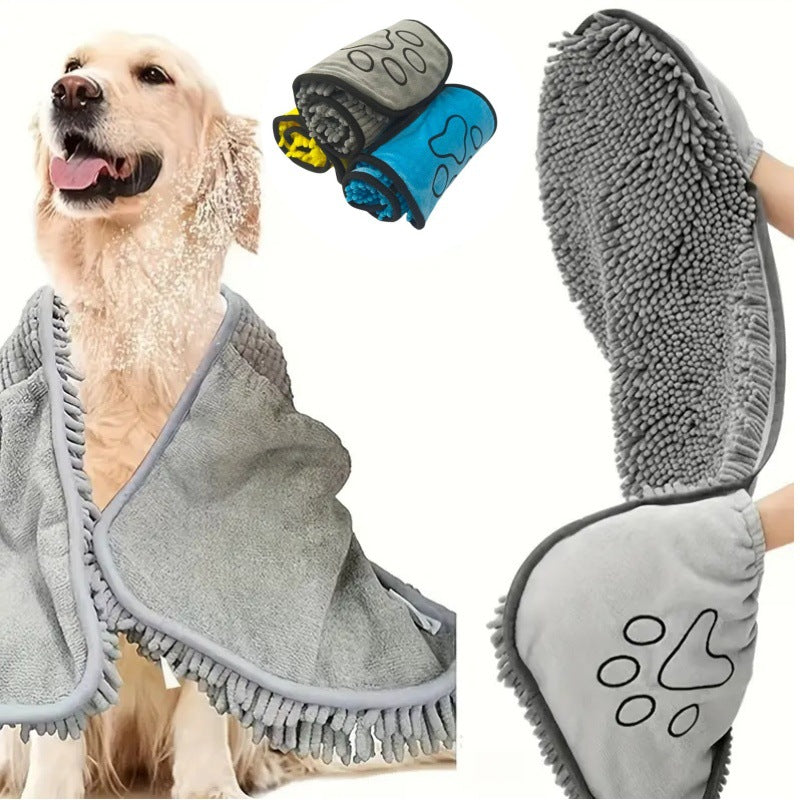 Specially Designed Pet Bath Towel Quick Absorbent Water Drying Towel