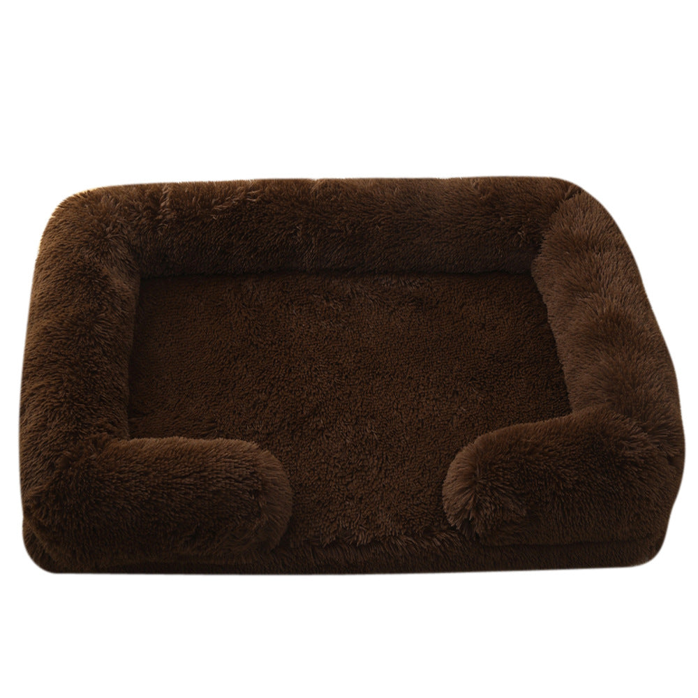 Pet Plush Round Winter Cozy Bed