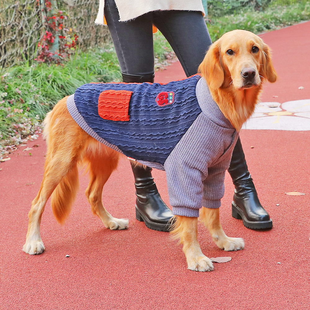 Pet Winter Thickened Sweater Clothing For Large Pets