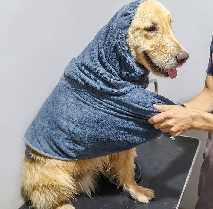 Highly Absorbent Pet Cotton Bathrobe Soft Drying Towel