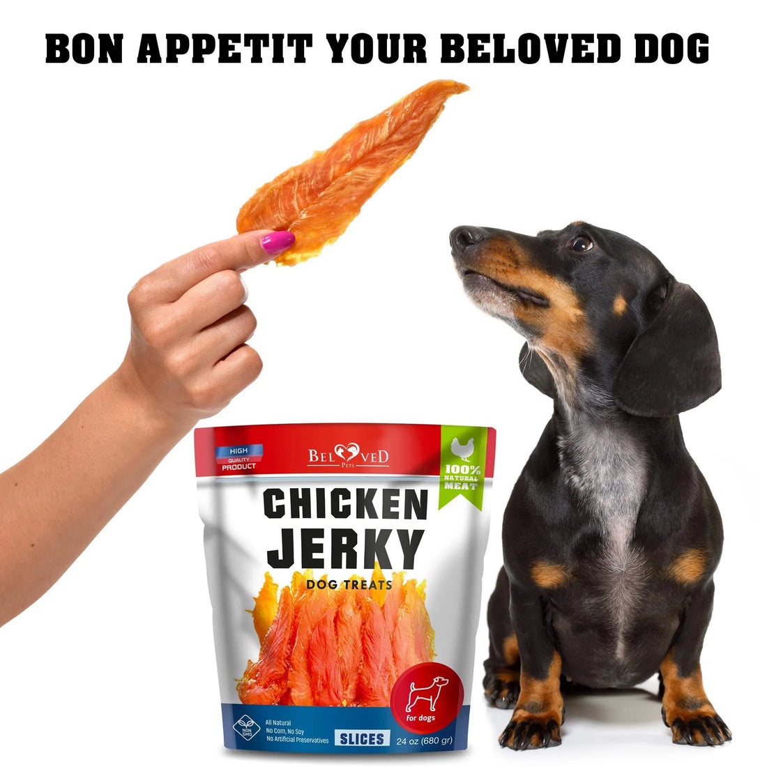 Chicken Jerky Dog Treats Grain Free High Protein Training Chews